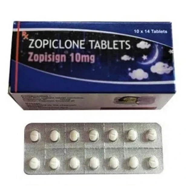Zopiclone 10mg (Imovane) packaging for insomnia treatment
